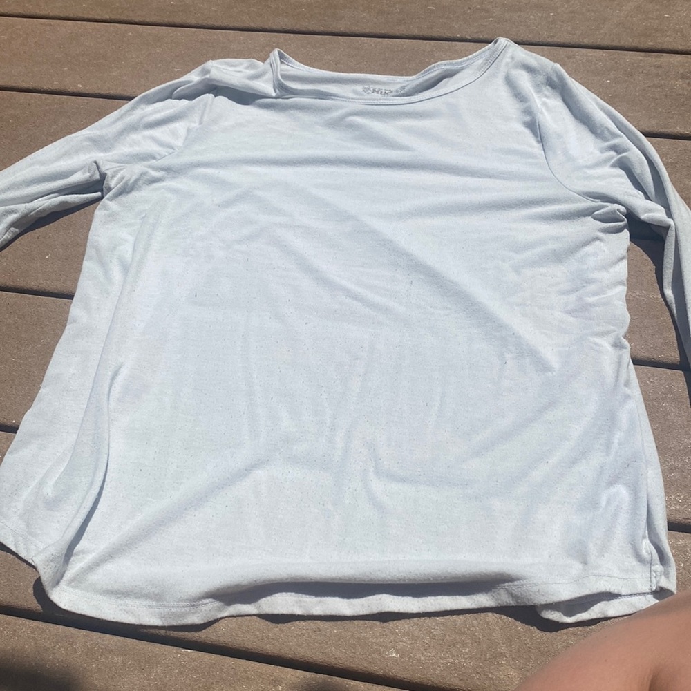 long sleeve white tee